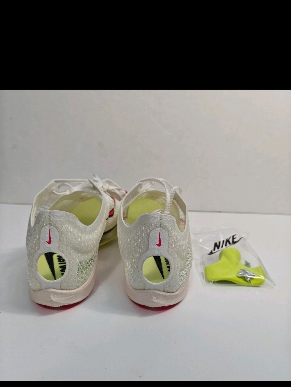 Nike Size 9 Men Air Zoom Victory Track Spikes Sail Pink Cleat Shoes CD4385-101 - Picture 4 of 10
